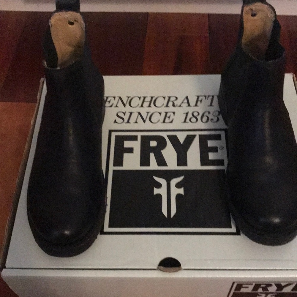 Frye black short boots